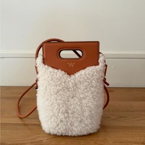 MCM Shearling Crossbody Bag